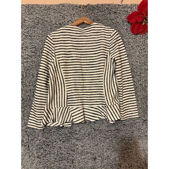 Dolan Left Coast Women's Striped Open Front Jacket Size M Casual - Picture 8 of 8